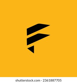 F letra abstracta línea de diseño minimalista, letra F patrón vector de diseño de logotipo.
logotipo combinado minimalista pictograma y logotipo F de la letra del logotipo monograma.