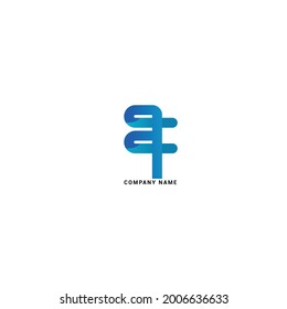 F Plantilla de logotipo de iconos abstractos de letras