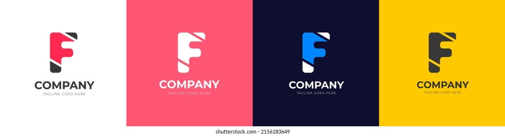f letter abstract logo design template. Letter f Logo. f Letter Design Vector.