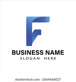 F letra tipografía abstracta diseño de logotipo creativo