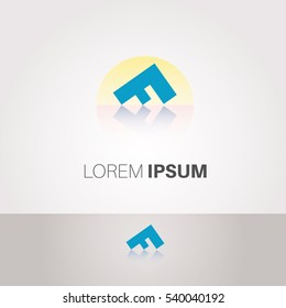 F Letter Abstract Vector Logo Design Template. Creative Typographic Concept Icon
