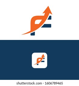 F Letter with Arrow Logo Template vector Design