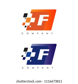 F letter automotive Racing Logo