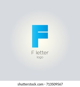 F letter bold logo design vector 