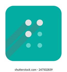F letter in Braille