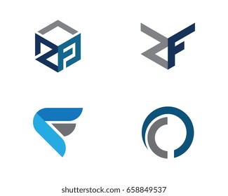 F Letter Business corporate abstract unity vector logo design template