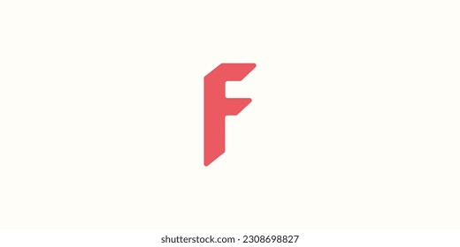 
F-Buchstaben-Konzept, Logo-Konzept für Typografie, Logo für Monogramme und Buchstaben-Logo, modern und einfach