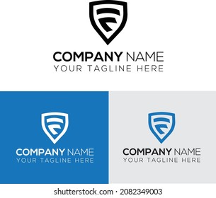 f letter corporate logo template