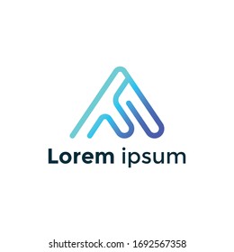 F Letra Creative logo diseño vectorial plantilla