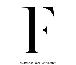 F letter creative logo design template vector