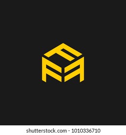 F letter cube icon logo design in vector.