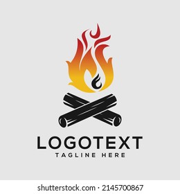 F letter flame logo design fire logo lettering vector image