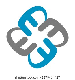 F letter group logo template 1
