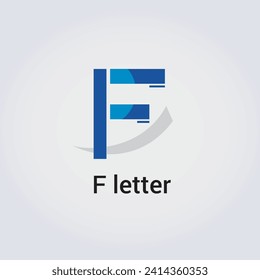 F Letter Icon Design Single-Einzellogos Design Marke Corporate Identity Verschiedene Farben Bearbeitbare Vorlage Vektor Monogram-Illustration-Branding auf hellFarbverlauf-Hintergrund