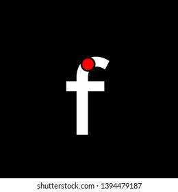 f and i letter icon logo vector