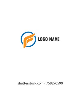 f letter icon logo vector