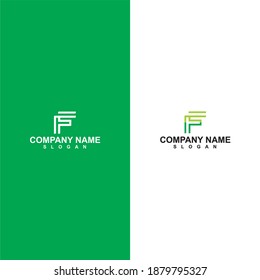 F icono de letra plantilla de elemento de diseño de vector para la empresa