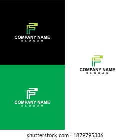 F  letter icon vector design element template for company