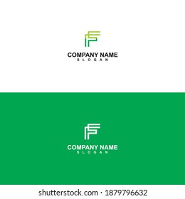 F-Buchstaben-Symbol-Vektordesign-Vorlage