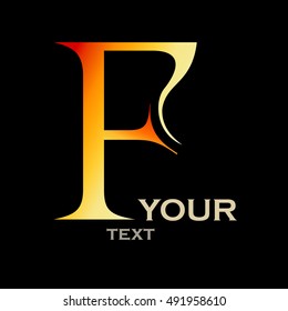f, letter f,  f initial, alphabet, Fire alphabet letter "F"