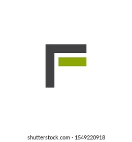 F letter initial icon logo design inspiration vector template