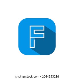 F letter initial logo
