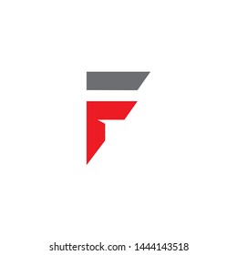 F letter initial logo design vector template