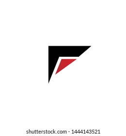 F letter initial logo design vector template