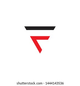 F letter initial logo design vector template