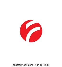 F letter initial logo design vector template