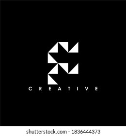 F Letter Initial Logo Design Template Vektorgrafik	
