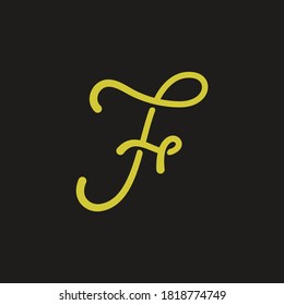 H Letra inicial firma logotipo vectorial Ilustración