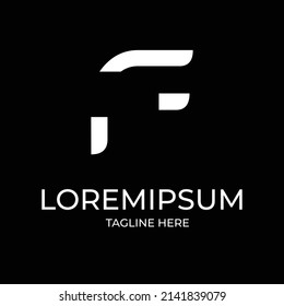 F Letra Linked Luxury Premium Logo