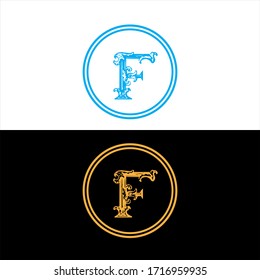 F letter logo abstract design