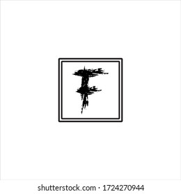Diseño abstracto del logotipo de letra F