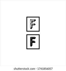 Abstraktes F-Buchstaben-Logo