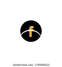 Diseño abstracto del logotipo de letra F