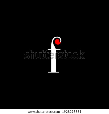 F letter logo abstract design on black color background. f alphabet