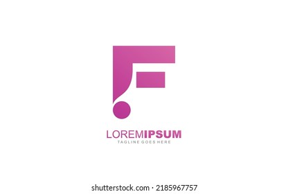 F letter  logo abstract for modern company. Alphabet template vector illustration for your brand.