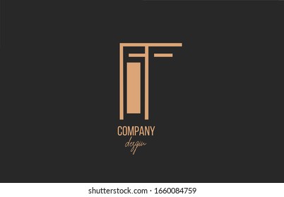 F letter logo alphabet icon with floral vintage design in brown black for company and business. Suitable for stylish logotype