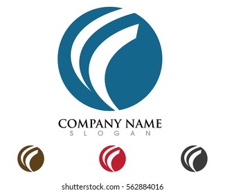 F Letter Logo Business professional logo template