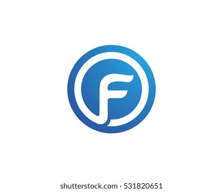 F Letter Logo Business Template Vector icon