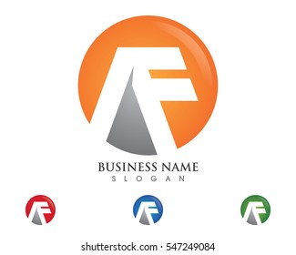 A F Letter Logo Business Template Vector icon