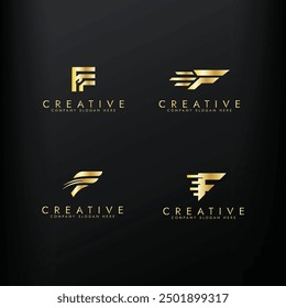 F letter logo business vector, Abstract initial letter F or logo vector design 
