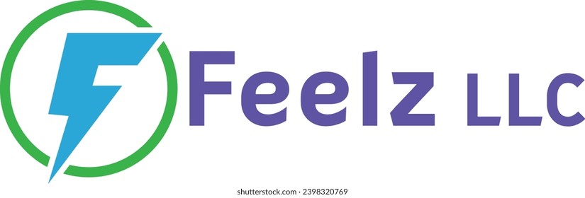 F letter logo in circle shape