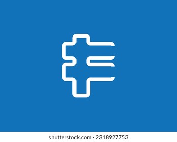 f Letter logo concept for your brand, vector and illustration,