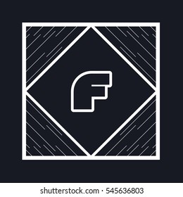 F letter logo design