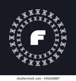 F letter logo design