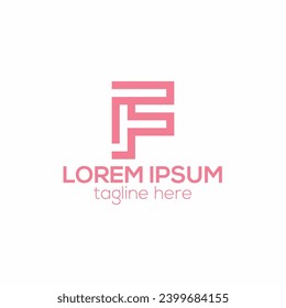 F letter logo design concept isolated vector template for business and company illustration