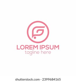 F concepto de diseño de logotipo de letra - plantilla vectorial aislada para ilustraciones de empresas